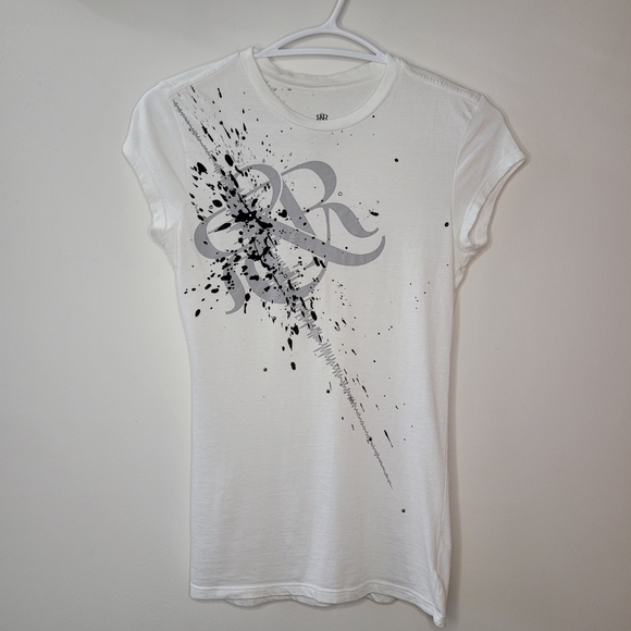 Rock & Republic,Women's White T-Shirt - Picture 3 of 9